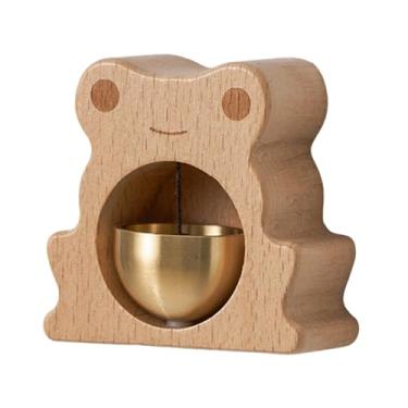 Imagem de WeiLaiKeQi Sino de lojista abre a campainha com som claro e enfeite de vento para janela de geladeira de fazenda ao entrar na loja, Sapo