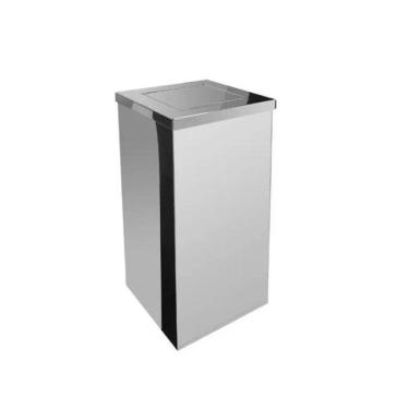 Imagem de Lixeira Quadrada Inox 30 Litros Basculante