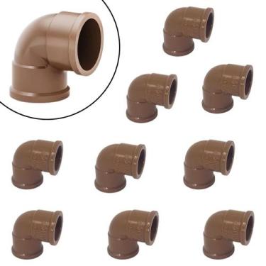 Imagem de Kit 10un Joelho 90 graus soldável 25mm Krona ref 425