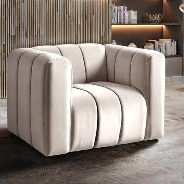 Imagem de Poltrona Mona Decorativa Retrô Moderna Sala de Estar - BELLA DECOR