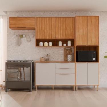 Imagem de Cozinha Modulada 4 Peças com Torre Quente para Forno ou Microondas - M