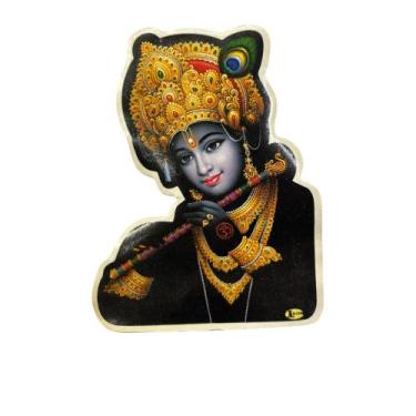 Imagem de Adesivo indiano de Krishna 12cm - Loja da Índia
