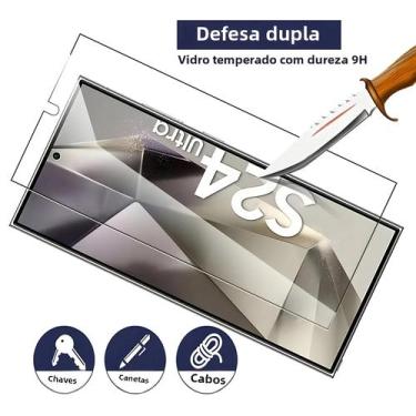 Imagem de Samsung Galaxy S24 Ultra plus S25 Ultra 4PCS Protetor De Tela De Vidro