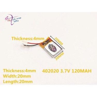 Imagem de Bateria 110  Mah  3,7v  4mm X 20mm X 20mm Cr - bgb