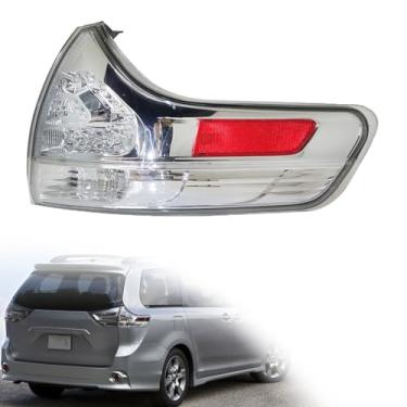 Imagem de SEBLAFF Conjunto de luz traseira de substituição de lente transparente do lado direito para luz traseira Sienna 2011 2012 2013 2014 2015
