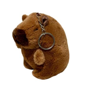 Imagem de Capivara De Pelucia Chaveiro Fofo Bolsas Mochilas Estojo - 11cm