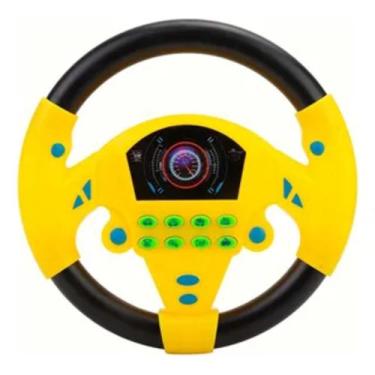 Imagem de Brinquedo Volante De Co-piloto Com Base Para Criança - Stone, Amarelo