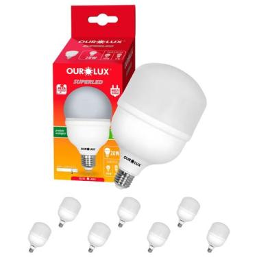 Imagem de 7 Lâmpadas Led de Alta Potência 20w Bivolt E27 Cor da Luz 6500k Branco