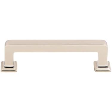 Imagem de Puxador de armário Ascendra TK703 da Top Knobs – 9,5 cm de centro a centro, Polished Nickel