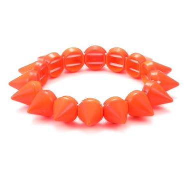 Imagem de Xanight Pulseiras elásticas com pontas para mulheres, estilo punk rock, rebites elásticos, pulseira moderna, hip hop, bijuteria para mulheres, Medium, Zinco, Sem Pedra Preciosa