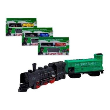Imagem de Brinquedo Super Trem 12Pcs - JR Toys