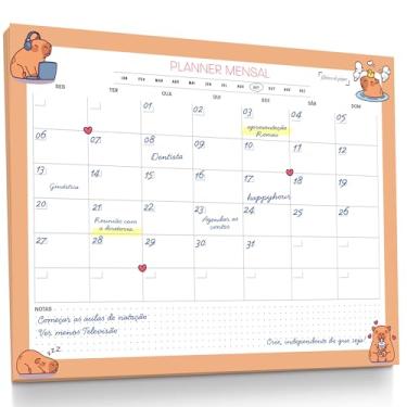 Imagem de Planner Agenda Mensal Capivara - 50 folhas - tamanho A4