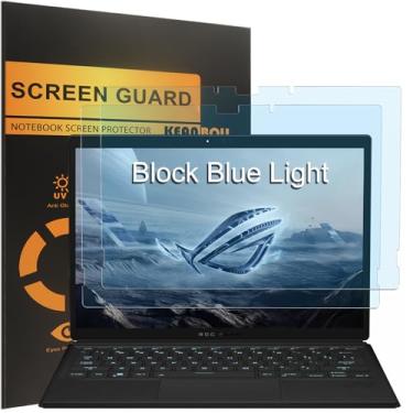 Imagem de KEANBOLL Pacote com 2 protetores de tela com bloqueio de luz azul projetado para o novo tablet ASUS ROG Flow Z13 GZ302 2025 (13,4 polegadas), luz azul e proteção antirreflexo (fosco) - (apenas para o