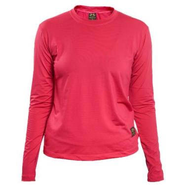 Imagem de Camisa Uv Feminina Baby Look Proteção Solar Tn Terra Nativa, Rosa pink