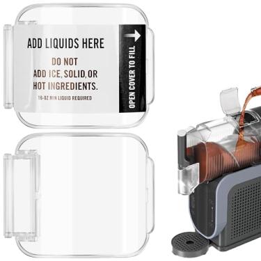 Imagem de Linkidea 2 peças de tampa de entrada de liquidificador Ninja compatível com FS300, FS301C, FS301, peças de substituição de tampa de jarro, transparente