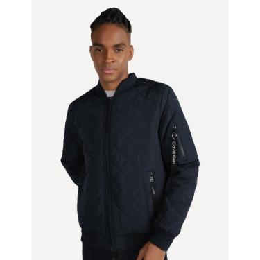 Imagem de Jaqueta Calvin Klein Jeans Bomber CK Zip Azul Marinho-Masculino