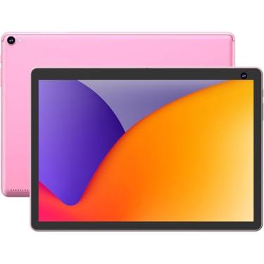Imagem de Tablet Android 12, tablets de 10 polegadas, 4 GB de RAM, 32 GB ROM, suporte para tablet com expansão de 512 GB, tela IPS de 1280 x 800, câmera dupla de 2 MP + 8 MP, WiFi, Bluetooth, 6000 mAh, tablet