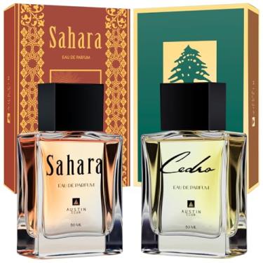 Imagem de Perfume Masculino Arabe Kit: Sahara E Cedro Amadeirado Oriental Eau De Parfum 50ml Cada