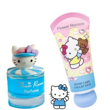 Imagem de Kit Flower Rococo Infantil, Perfume 50ml e Hidratante para Mãos, Coleção Hand Care, Embalagem Decorativa