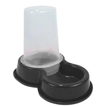 Imagem de Bebedouro ou Comedouro Automático Flex 1,5L para Pets de Pequeno Porte (Preto, Preto)