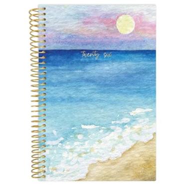 Imagem de bloom daily planners Agenda de bolso 2026 - 10 cm x 15 cm - (janeiro de 2026 a dezembro de 2026) - Mini agenda semanal/mensal e livro de calendário - Coastal Calm