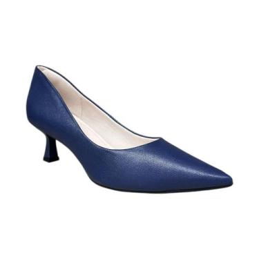 Imagem de Scarpin feminino bebecê t3814246 salto taça médio bico fino original -