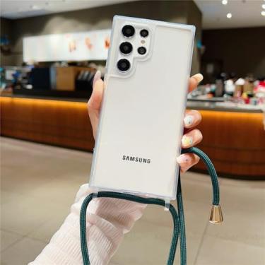 Imagem de Capa transparente para S24, tira transversal, colar, alça, capa transparente (para S24/5)