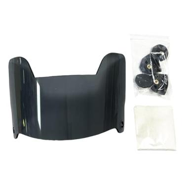 Imagem de oshhni Viseira para capacete de futebol, protetor ocular leve e prático para esportes, protetor bucal, acessórios profissionais, adequado para jovens e, Preto