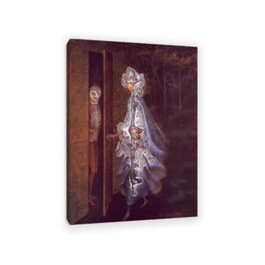 Imagem de SDYJ6GSW Remedios Varo impressões em tela arte de parede The Gathering pinturas famosas em tela surrealismo pôsteres imagem para decoração de casa de quarto 70 x 50 cm (28 x 20 polegadas) sem moldura