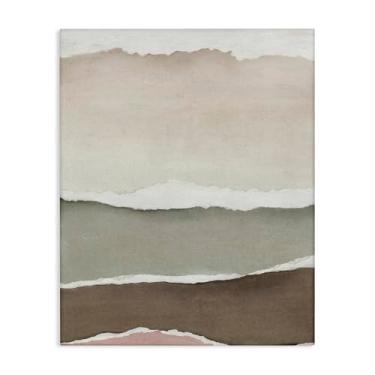 Imagem de Stupell Industries Arte de parede em tela com ilusão de bordas rasgadas em camadas por Emma Peal, 50 x 40 cm