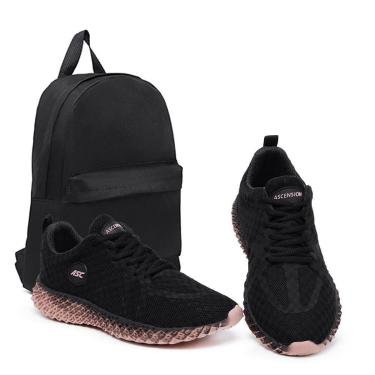 Imagem de Combo Tênis Feminino Super Confortável Com Mochila Ideal para Academia e Caminhada-Feminino