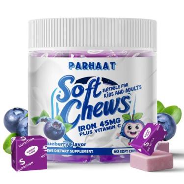 Imagem de Suplemento de ferro Soft Chew com vitamina C, sabor de mirtilo, 60 qui