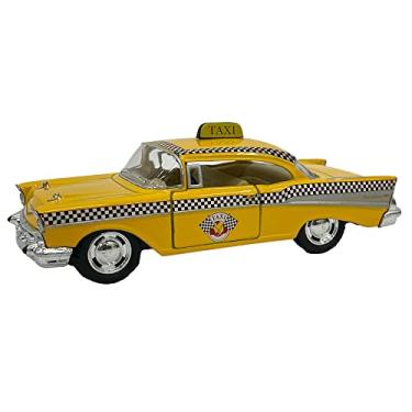 Imagem de KiNSMART 1957 Chevy Bel Air Coupe 1:40 Scale 5" Die Cast Metal Classic Toy Car (Taxi)