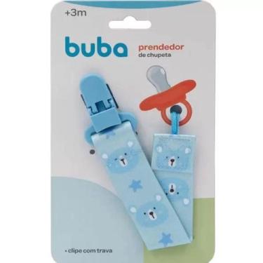 Imagem de Prendedor de Chupeta Buba Ursinho Azul, Azul