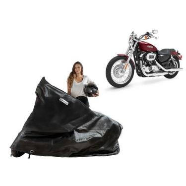Imagem de Capa Proteção Cobrir Moto Harley Davidson 1200 Custon - Kahawai, Preto