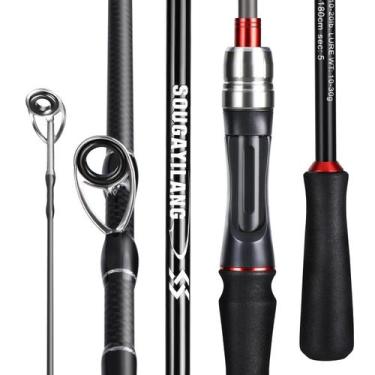Imagem de Vara De Pesca De Fibra De Carbono 5/6 Seções Sougayilang Spinning Cast