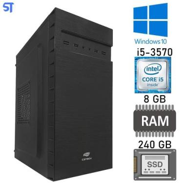 Imagem de Computador Core I5 3570, Ssd 240Gb, Memória Ram 8Gb - Sobraltech