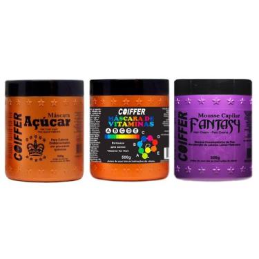 Imagem de kit cronograma capilar loiras 3 unidades - coiffer