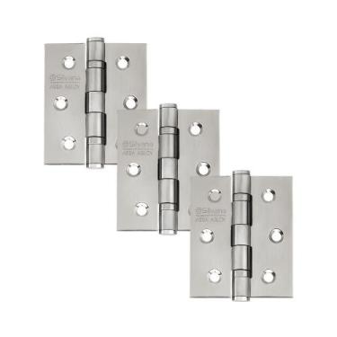 Imagem de Dobradiça Para Porta Silvana Com Rolamento 882 Embutir 35kg Inox 304 E