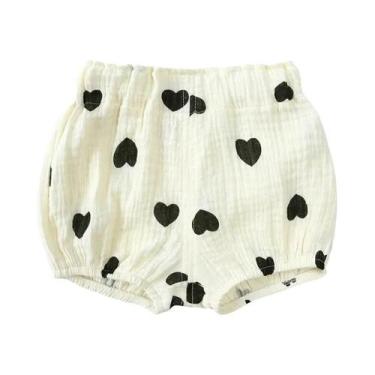 Imagem de Shorts De Verão Para Bebês Em Algodão E Linho Respirável Com Estampa D