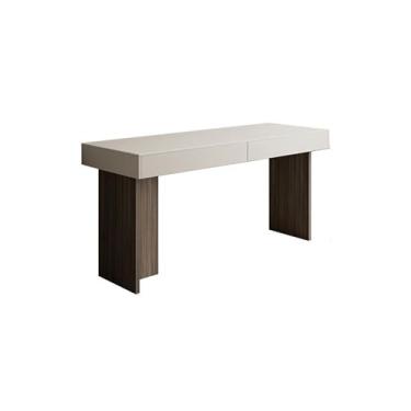 Imagem de ZzleoyuUUs-12 Mesa minimalista para mesa de escritório de luxo moderna cômoda quarto casa maciça estudo casa pequena laje de pedra mesa de escritório mesa de escritório (100 * 50 * 75 cm)