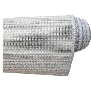 Imagem de Passadeira Tapete Buzios Lual Cinza 66x100 Cm Moldura Sob Medida - J. 