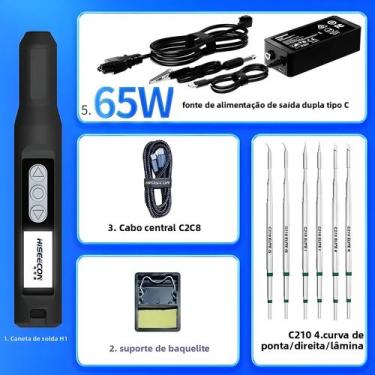 Imagem de Ferro De Solda Elétrico Portátil Com Carregamento USB, Aquecimento Ráp