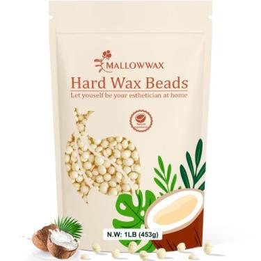 Imagem de Creme de coco Hard Wax Beads Mallowwax 500g para depilação