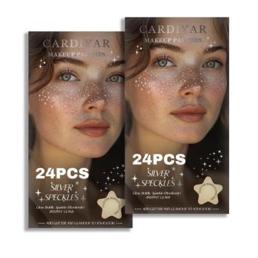 Imagem de Tatuagens faciais temporárias Glitter Freckles Cardiyar Gold