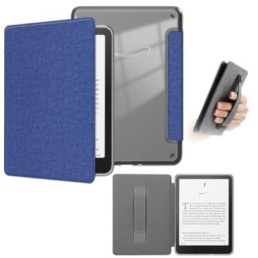 Imagem de enoxboo Capa para Kindle Paperwhite/Signature Edition 12ª Geração/Colorsoft 1ª Geração 2024, Capa de 7 Polegadas com fecho Magnético/Sistema de Hibernação, Parte Traseira Transparente