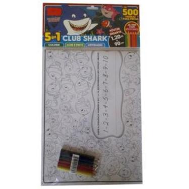 Imagem de Livro para Colorir Fundo do Mar com Pôster