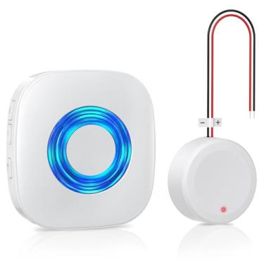 Imagem de Campainha sem fio para campainha de vídeo Blink (1ª geração)/(2ª geração)/campainha com fio/botão com fio com transmissor (branco) - Campainha não incluída