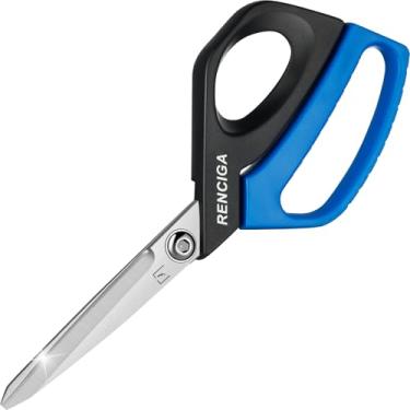 Imagem de Tesoura de tecido tesoura de costura personalizada tesouras de moldagem integral multiuso para corte de tecido couro costura conforto aderência tesoura profissional de pano afiado função completa