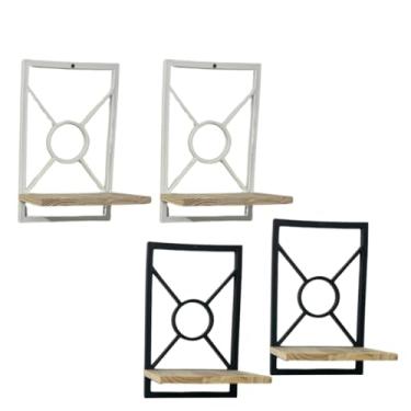 Imagem de Prateleira Estilo Industrial - Decoração Moderna Multiambiente - Kit com 2 - Branco